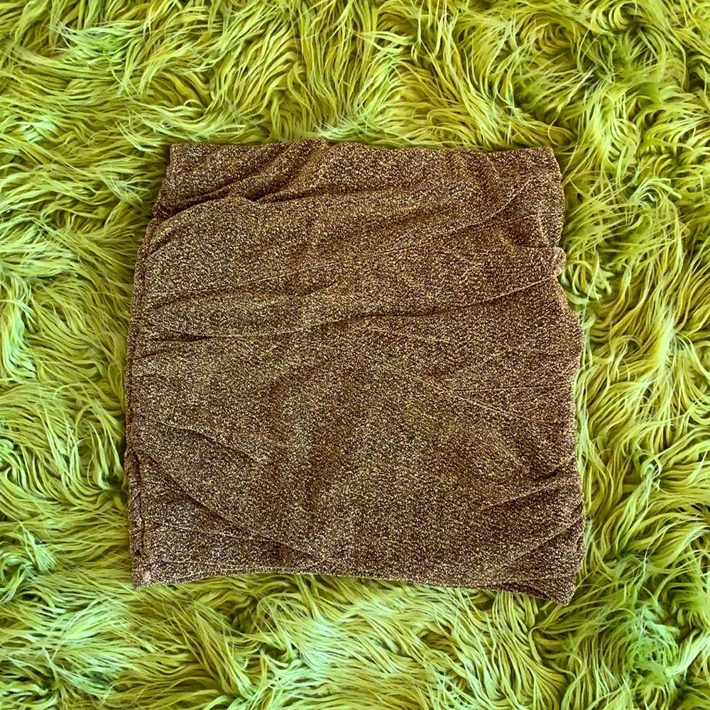 Sparkly Gold Mini Skirt by Bardōt !!!